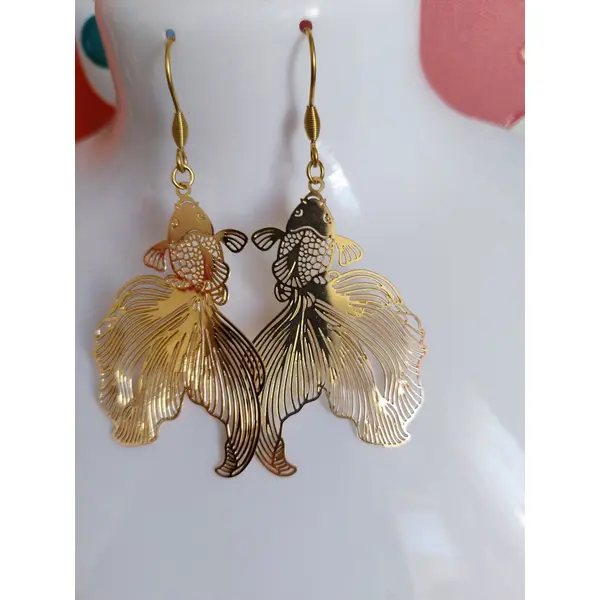 Boucles d oreilles d inspitation japonaise