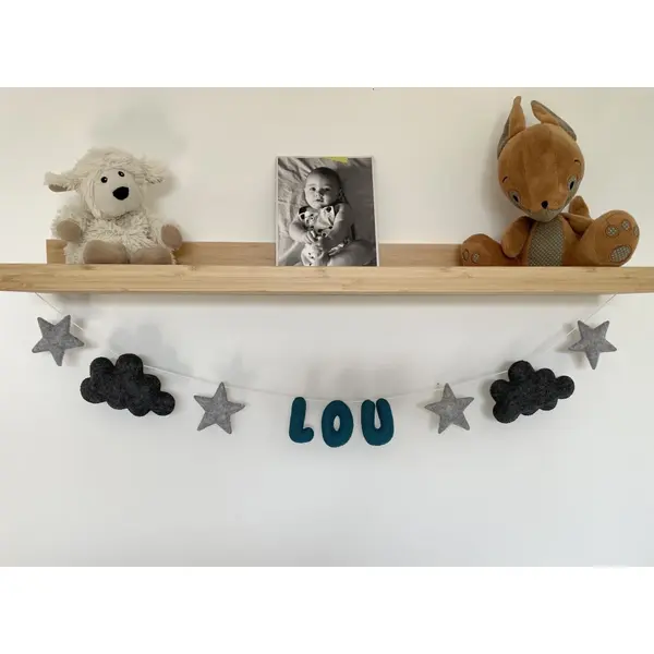 Guirlande de prénom. guirlande à personnaliser. décoration chambre bébé