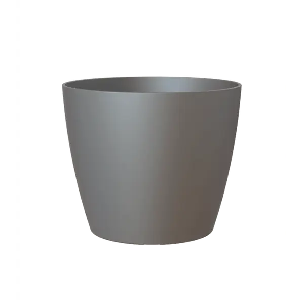 Cache-pot d'intérieur San Remo en plastique anthracite Ø20cm
