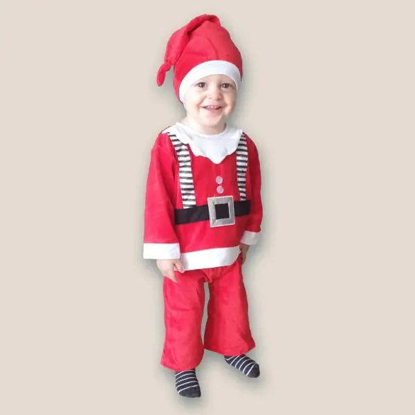 Costume Noël garçon + bonnet - 12/24 mois