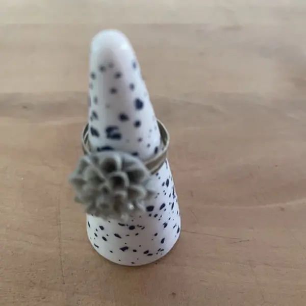 Bague réglable fleur