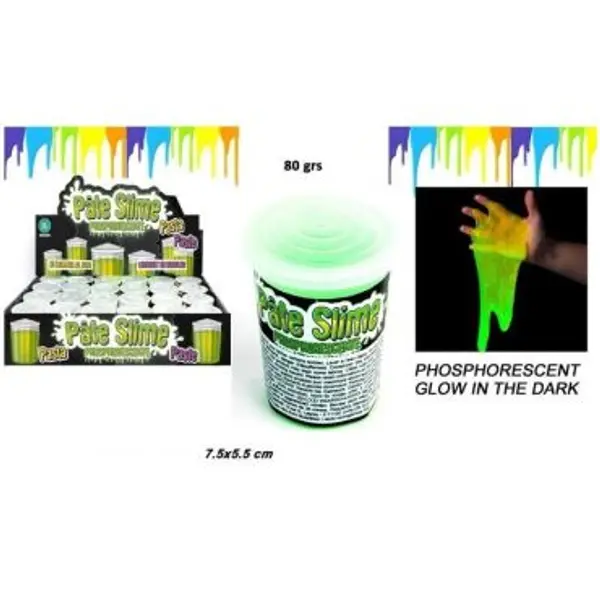 Pâte Slime Phosphorescente Verte x1