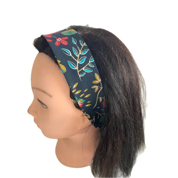 Bandeau cheveux femme fleurs multicolores
