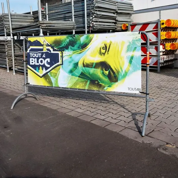 Bâche économique pour barrière de sécurité
