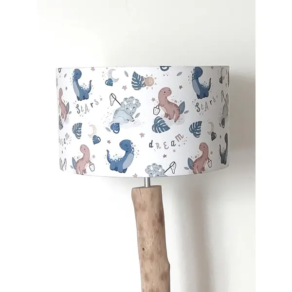 Abat-jour enfant dinosaures – déco chambre bébé, garçon, préhistoire, aventure, nature, cadeau anniversaire