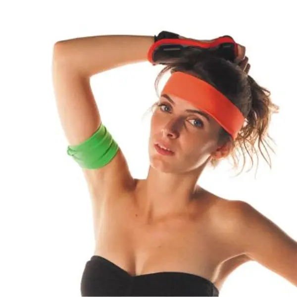 Bandeau 80's - Orange fluo - Adulte