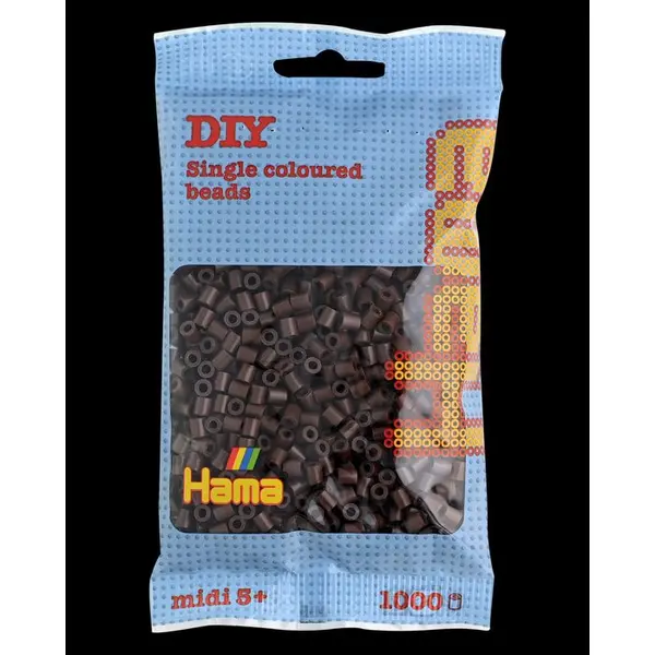 Sachet 1000 perles Midi: marron