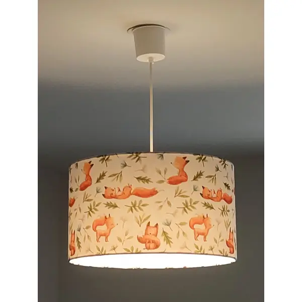 Abat-jour enfant renards – chambre bébé & enfant, déco forêt nature, bohème scandinave, cadeau naissance