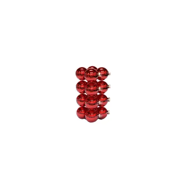 Boules de Noël classiques rouges