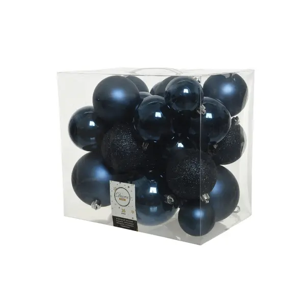 26 Boules incassables bleues