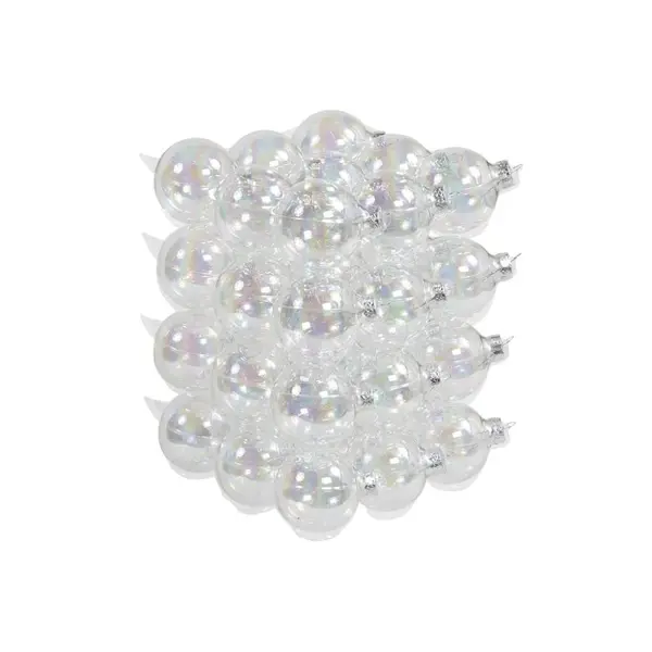 Boules de Noël classiques transparentes