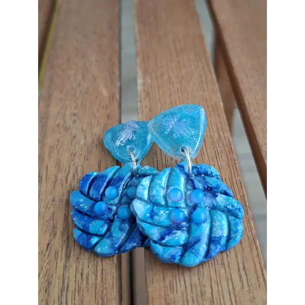 Boucles d'oreilles "eclat des profondeurs"