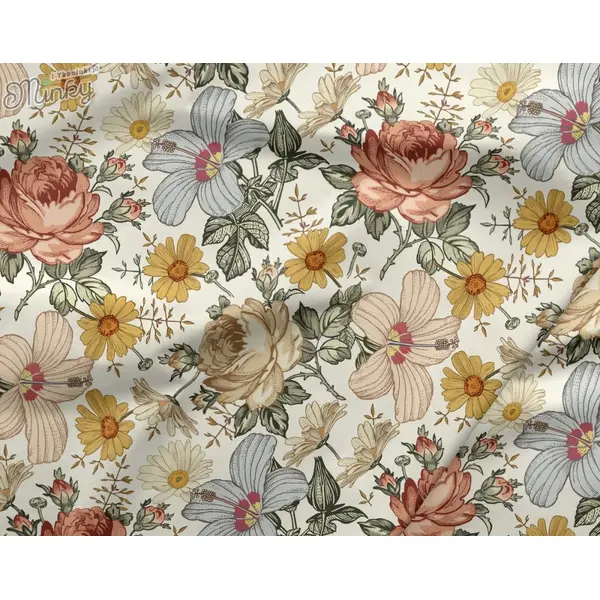 Abat-jour fleuri – luminaire artisanal français, déco romantique, campagne chic, bohème, nature, lampe salon chambre