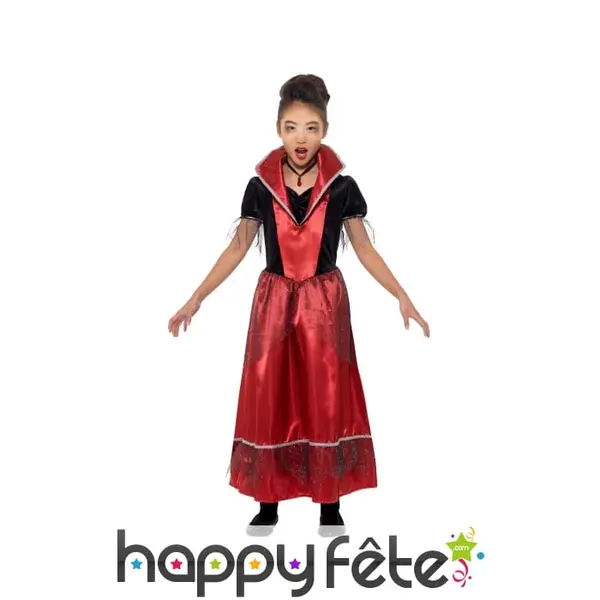 Déguisement rouge de petite princesse vampire