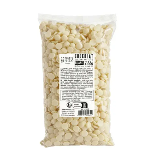 Chocolat blanc de couverture