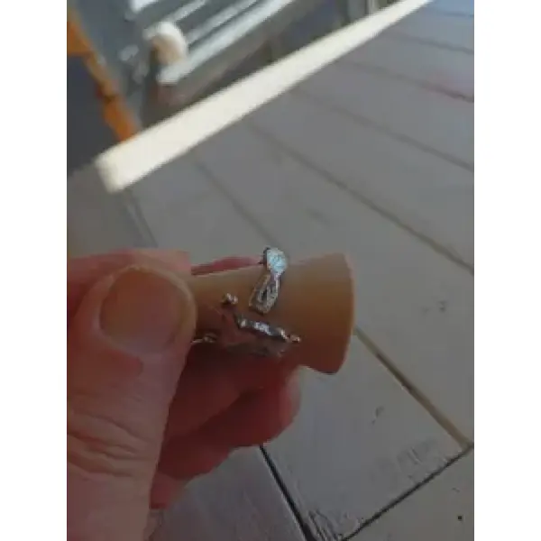 Bague, manche de cuillère "capri"