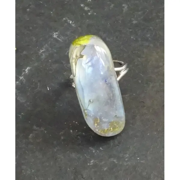 Bague, verre filé, lampwork, verre de murano, bag.1535