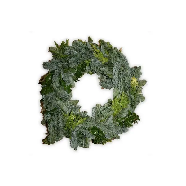 Couronne de Noël en branches de sapin Nordmann
