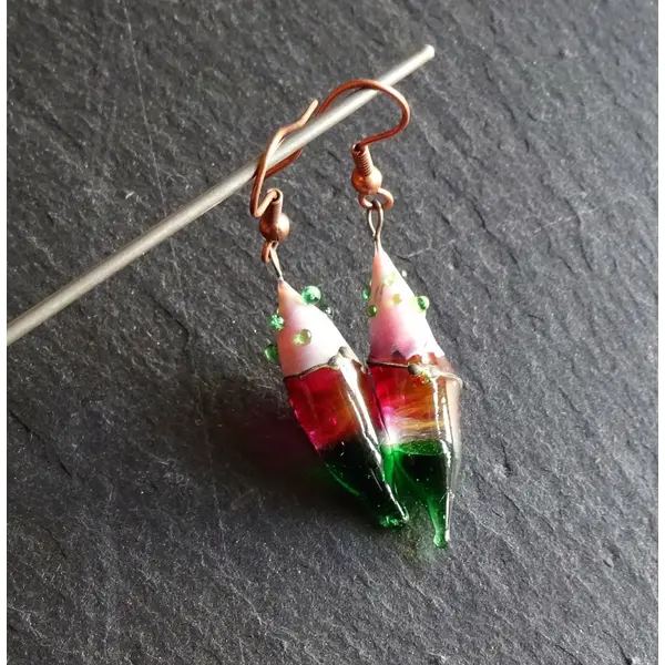 Boucles d'oreille perles murano bcl.2654