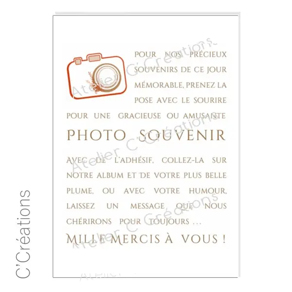 Poster photo souvenir pour mariage { good vibes } - affiche numérique à imprimer