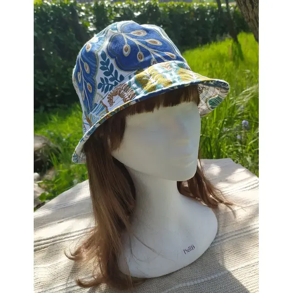 Chapeau bob voynich bleu