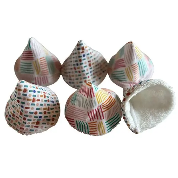 Lot de 6 tipis pare pipi motifs géométriques