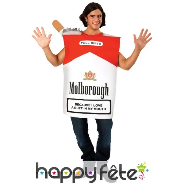 Costume de paquet de cigarette