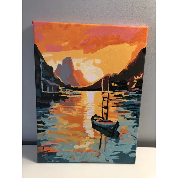 Tableau toile tendue peinture acrylique réf 8688