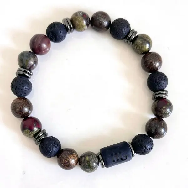 Bracelet scorpion homme pierres naturelles