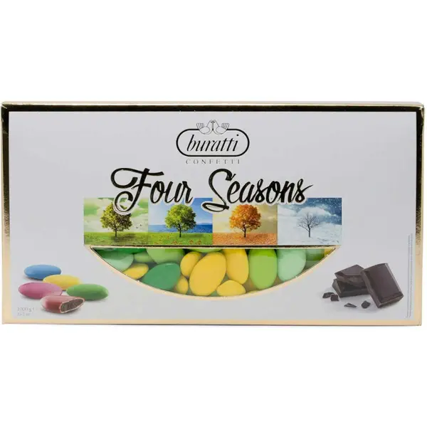 Dragées originales jaune et vert les dragées d'été 1kg