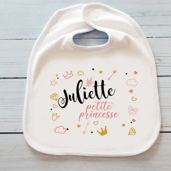 Bavoir personnalisable Princesse