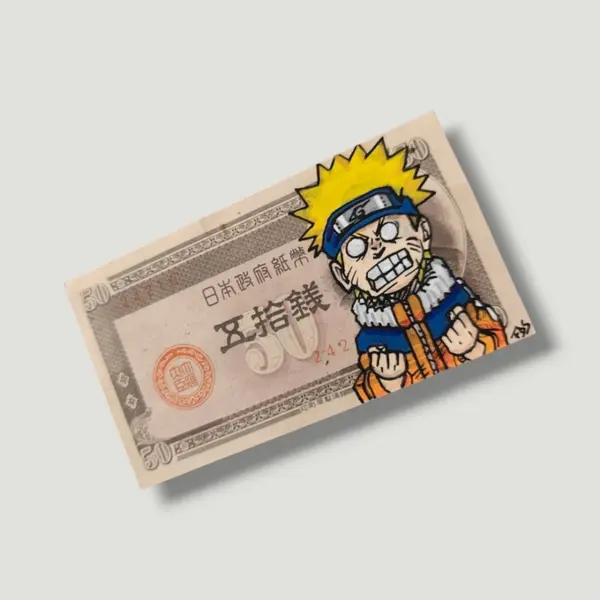 Billet japonais customisé naruto • art unique • création artisanale