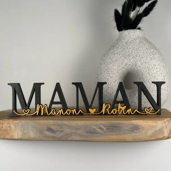 Décoration mamie à personnaliser - couleurs au choix - cadeau noël mamie fête des grands-mères - lettres décoratives