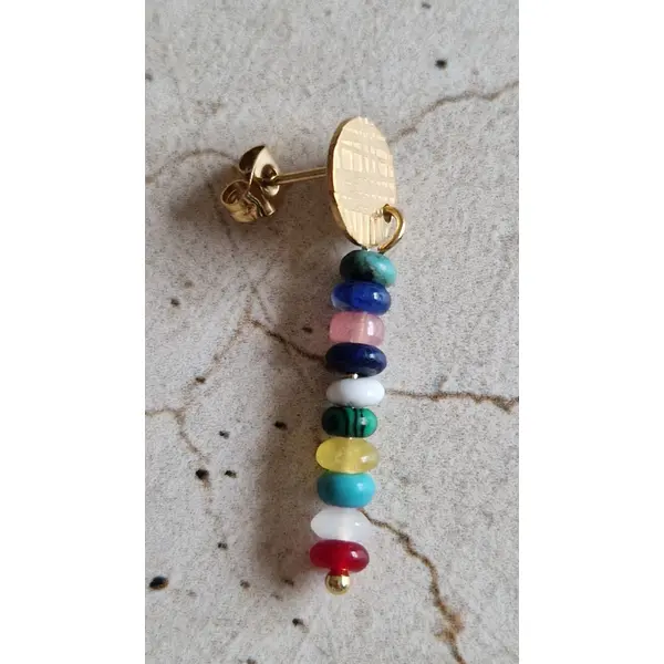 B.o pendantes perles naturelles rondelles