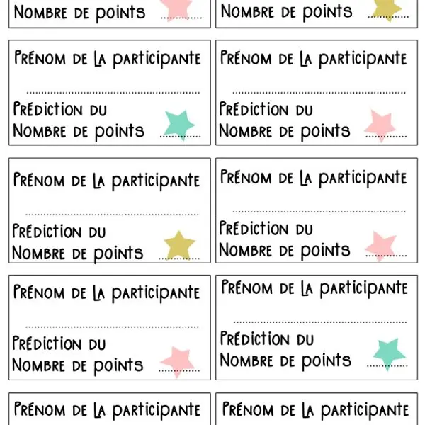 Jeu des défis pour EVJF (version à imprimer)