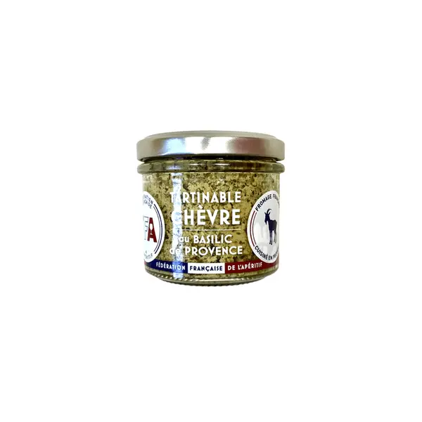 Tartinable chèvre au basilic de Provence - 90g