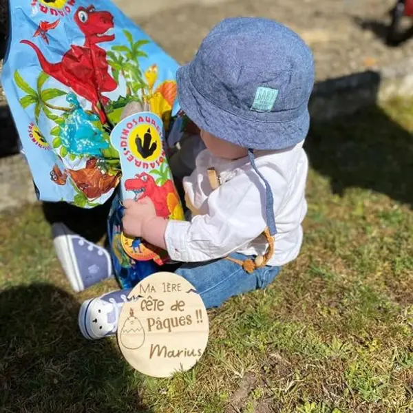 Oeuf en bois Ma 1ère fête de Pâques