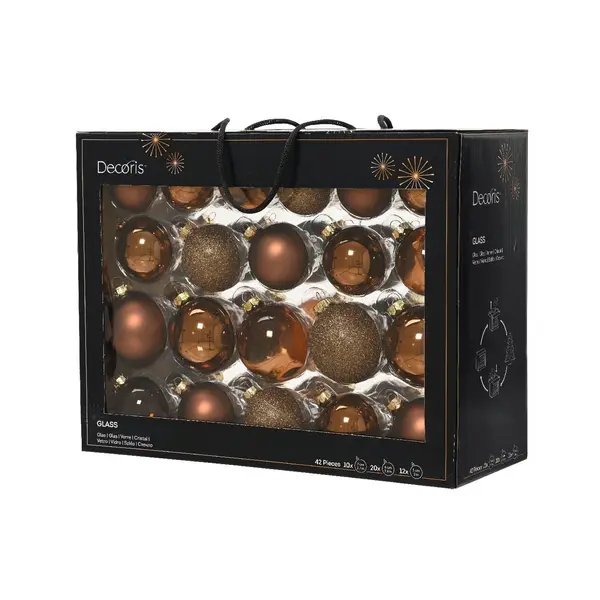 42 Boules de Noël classiques espresso