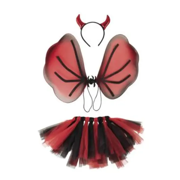 Set Tutu Ailes et Serre Tête - Diable
