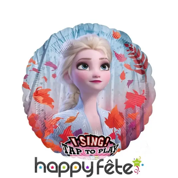 Ballon musical Reine des Neiges 2 mesurant 71cm