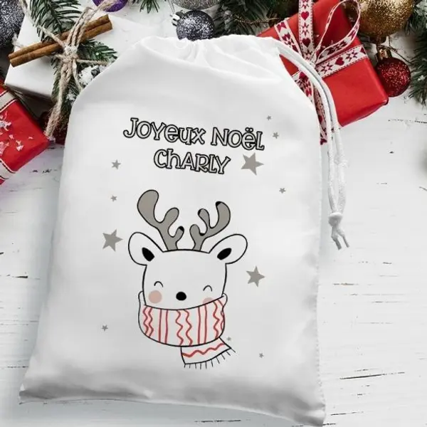 Pochette personnalisable Spéciale Noël Renne