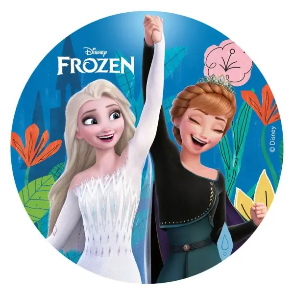 Disque gâteau en azyme Reine des Neiges - Ø 15,5 cm