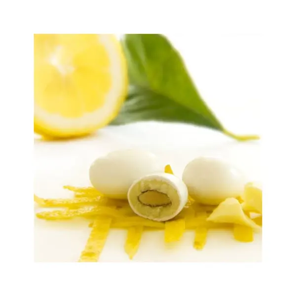 Dragées amande citron et chocolat blanc