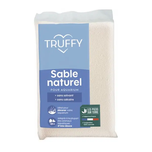 Sable naturel cristo blanc pour aquarium d'eau douce - 800g