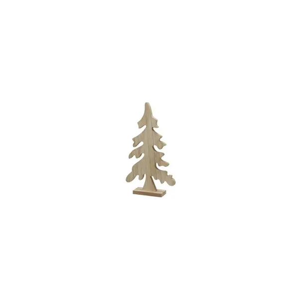 Sapin de Noël en bois naturel 38,5cm