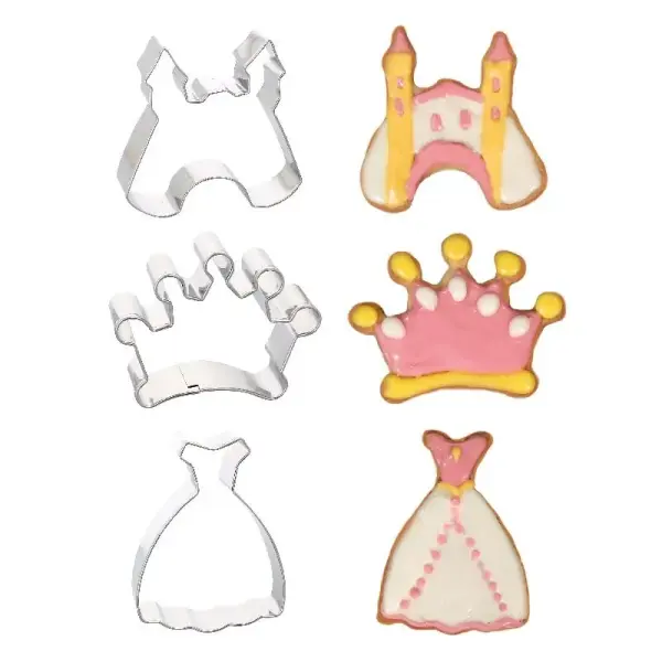 Emporte-pièce Princesse assortis (x3)