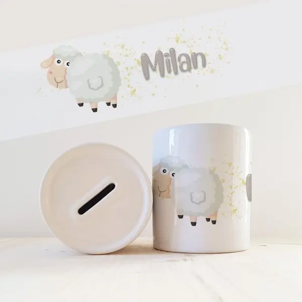 Tirelire personnalisée modèle Mouton