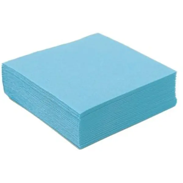 50 Serviettes Microgaufrées - Bleu Caraïbes