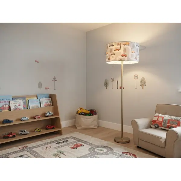 Abat-jour enfant voitures & véhicules – déco chambre garçon, pompiers, police, moto, circuit, cadeau