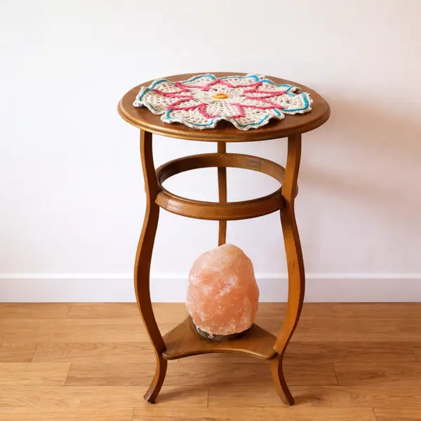 Napperon bohème au crochet " éveil des pétales " – décoration bohème, création artisanale